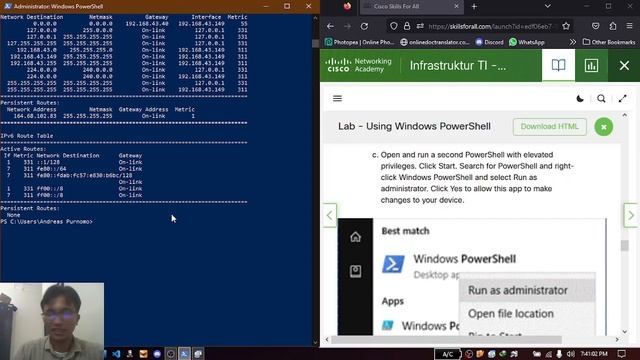 1.3.11 Lab - Using Windows PowerShell смотреть онлайн