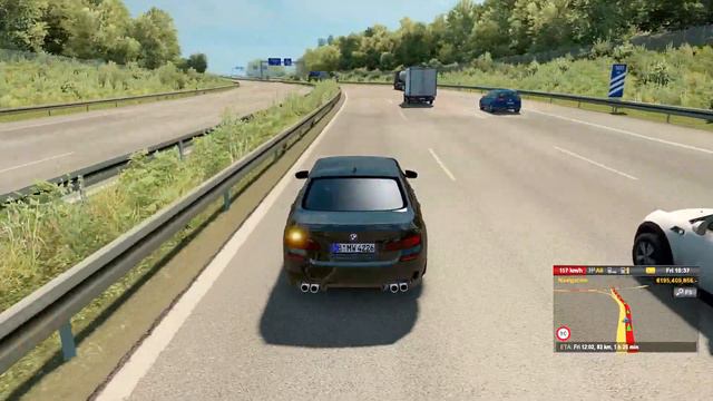 BMW M5 F10 V2.0 / top speed 150 km / DX11 HD Graphics/ Euro truck simulator 2/ Ets2 1.36 смотреть онлайн