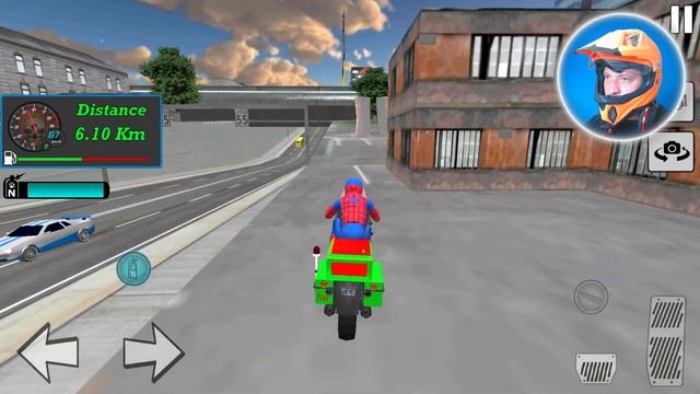 Super Hero Spiderman Motorbike Game - #2 Motorcycle Game смотреть онлайн