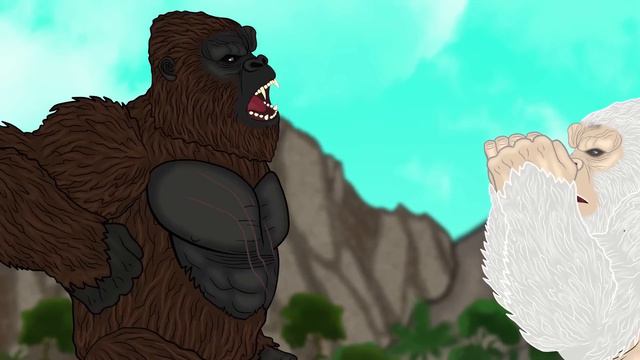 White MonsterVerse : KONG Vs. WHITE KONG : Two Kong Battle! | PANDY 84
