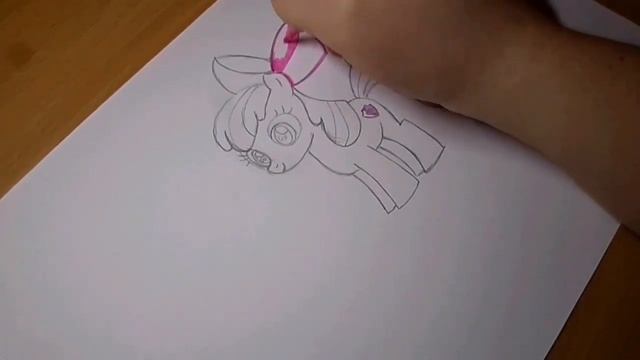 Эппл Блум как нарисовать пони дружба это чудо / speed drawing Apple Bloom my little pony смотреть онлайн
