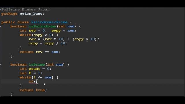 PalPrime Number Java | Palindromic Prime Number Java смотреть онлайн