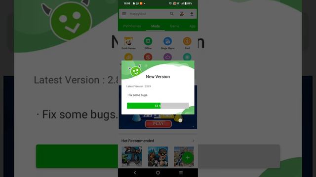 Happy Mod APK. GTA 5. Downloading