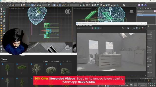 Interior Lighting and Vray GPU render Setting #dotmattech смотреть онлайн