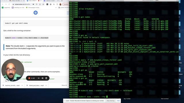 CKAD Lab 14 How to shell into pods and containers (busybox and nginx) in Kubernetes Cluster смотреть онлайн