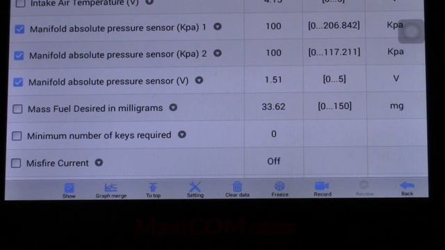 Ford Transit Connect 1.8D TDDI 2006 MAP Sensor Test. смотреть онлайн
