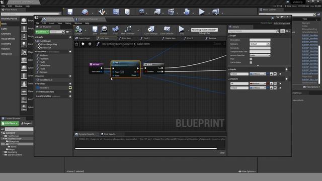 Ue4.Инвентарь часть 2, Удаление предметов, сложение предметов. Урок #12 Unreal Engine смотреть онлайн