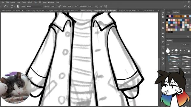 Drawing PETS as Animal Crossing Villagers! - Character Design Tutorial (SPEEDPAINT) смотреть онлайн