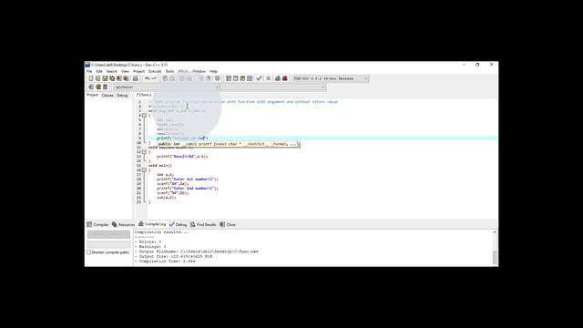 Function with arguments and without return type смотреть онлайн