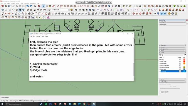 No Face created when importing to SketchUP from AutoCAD, Solution смотреть онлайн