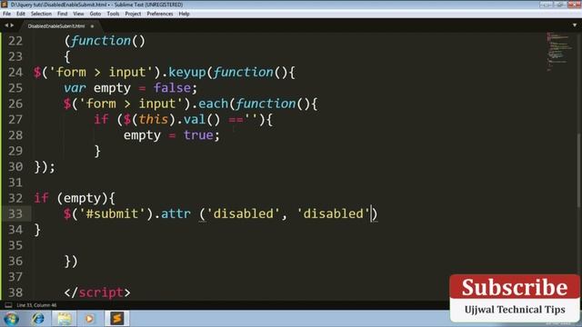 Disable/Enable Submit | jQuery Disable/enable form submit button | jQuery disable/enable submit смотреть онлайн