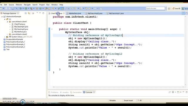 Abstraction in Java|Abstraction in Java through Interface and abstract class example смотреть онлайн