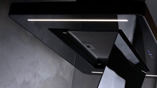 Okap wyspowy Nortberg Decor Island Black – czarny, ekskluzywny okap z elegancką taflą szkła смотреть онлайн