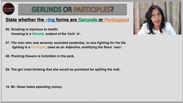 English Grammar Quiz | VERBALS in English Grammar | GERUNDS & PARTICIPLES смотреть онлайн