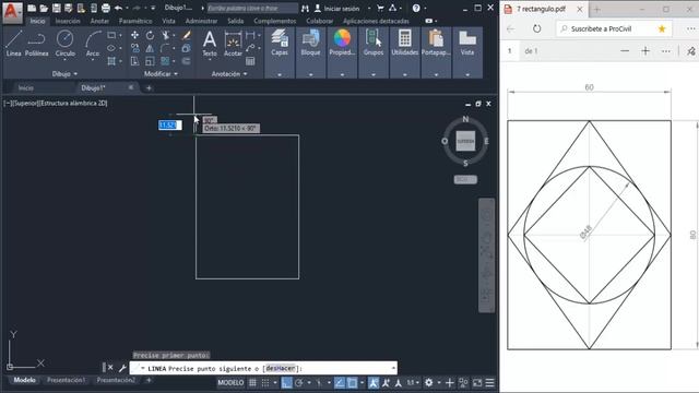 Curso Básico de AutoCAD 2020 | 7 Rectángulo смотреть онлайн