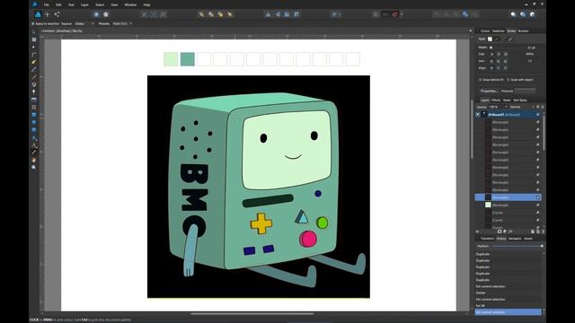 Affinity Designer. Из растра в вектор. смотреть онлайн