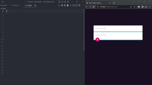 Create a Sticky Notes App Using JavaScript | Notes App in JavaScript смотреть онлайн