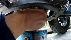 Замена масла в квадроцикле Наммер250 (Hummer250)