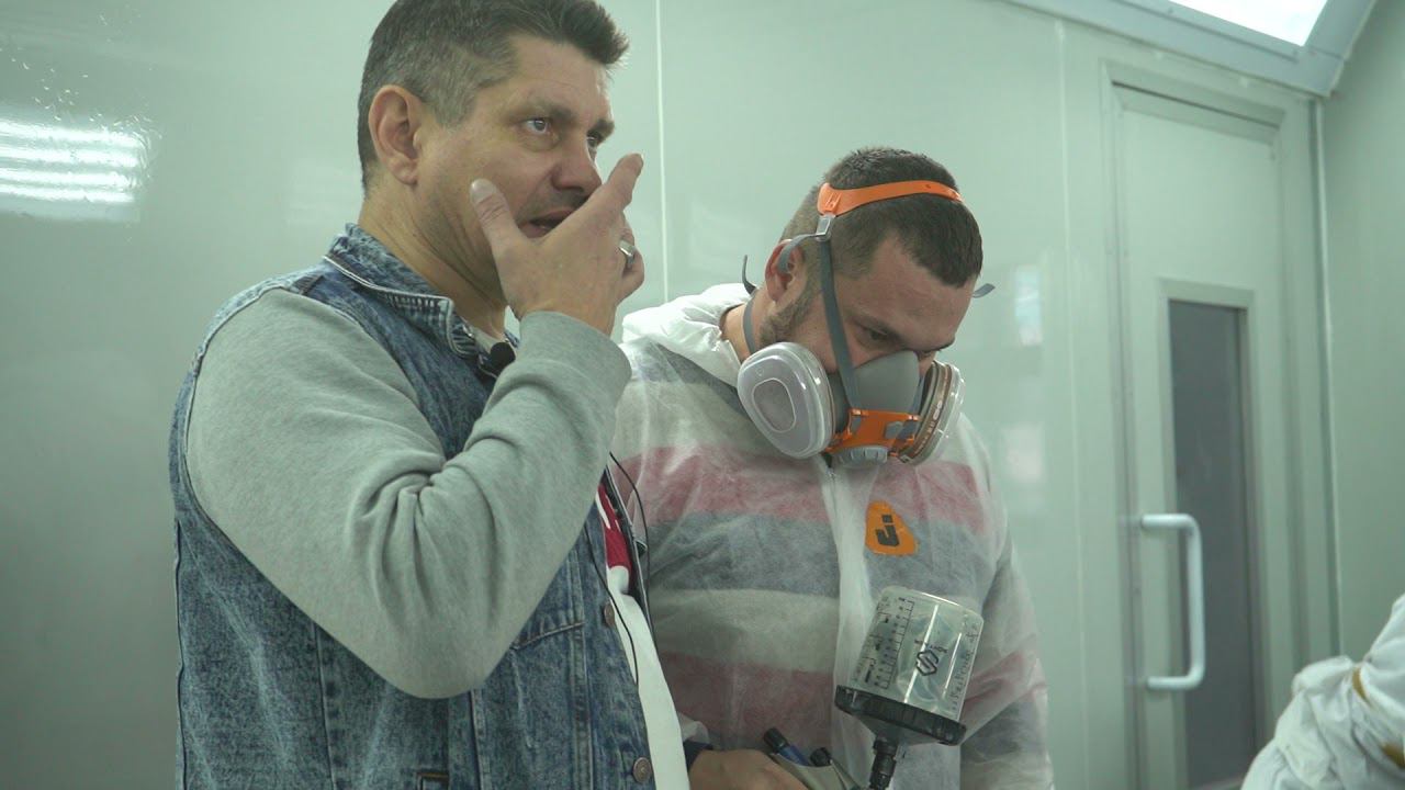 Часть 2 Научиться красить в одном видео, секреты покраски авто смотреть онлайн