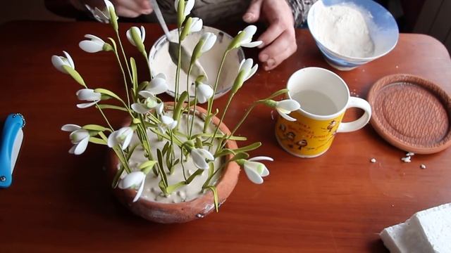 Подснежники из фоамирана оформляем в кашпо смотреть онлайн