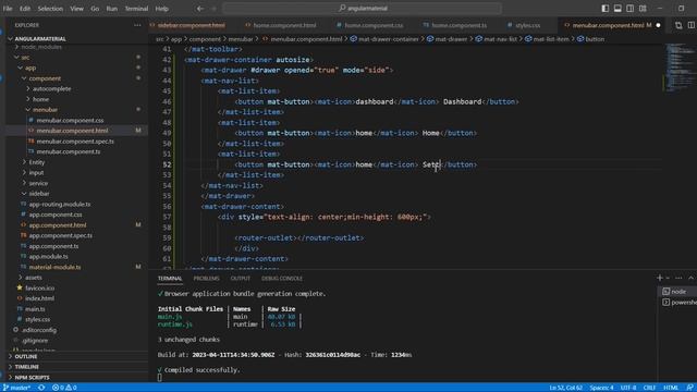 Sidenav menu bar in angular using material UI components | |Angular 15 - Material UI Tutorial смотреть онлайн
