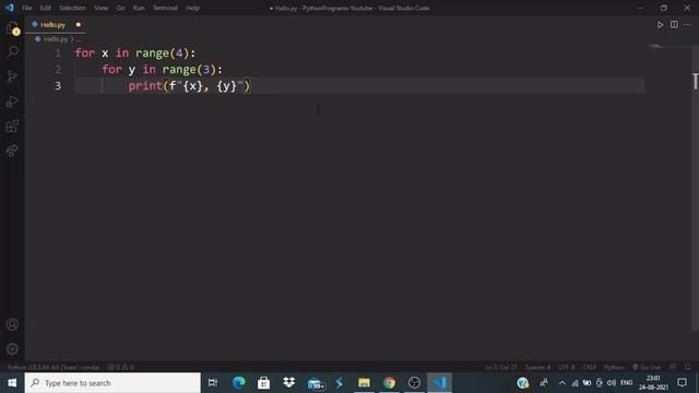 Nested Loops in Python | Python Crash Course in Tamil (pt-27) смотреть онлайн