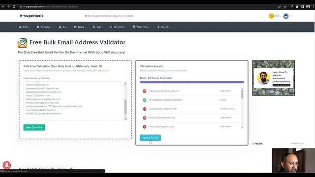 Bulk Email Validation Tool Free | Email List Cleaning For Beginners | Free Bulk Email Verification смотреть онлайн