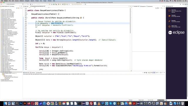 091 JavaBlackboard JTable Masaüstü Dosya ve Klasör Listesi смотреть онлайн
