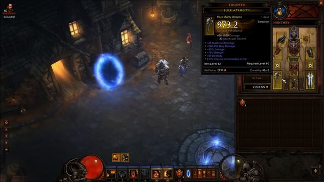 Diablo 3 - Barbarian - Inferno Butcher run смотреть онлайн