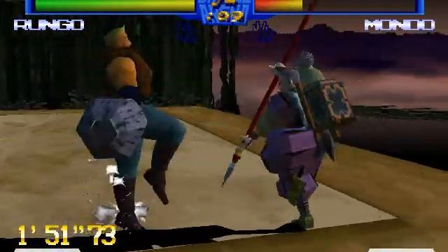 Battle Arena Toshinden 2 PS1 Rungo 1P Game Playthrough смотреть онлайн