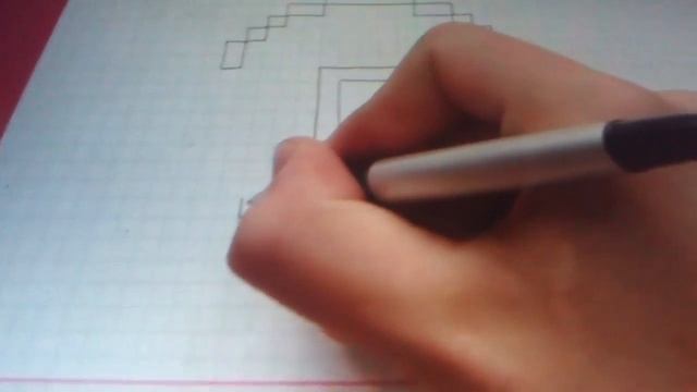 Рисунки по клеточкам#8 Логотип Гугл,Google смотреть онлайн