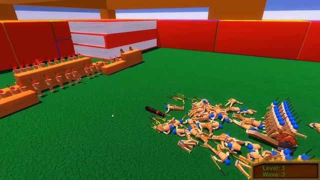 The HUGE BLOCK FORT! Epic Battles! (Wooden Battles Gameplay) смотреть онлайн