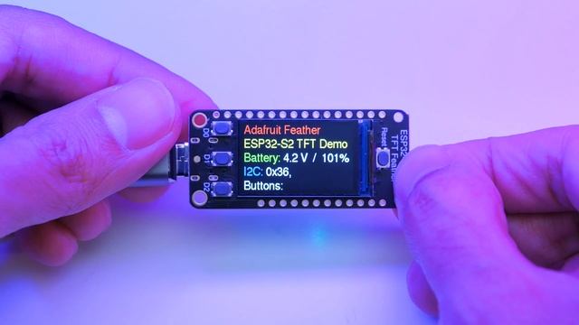 Feather ESP32 Reverse TFT #adafruit #3dprinting #iot смотреть онлайн