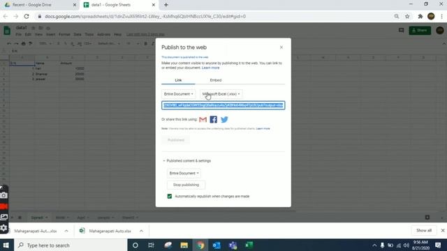 How to share your google sheet to excel format online 2020 смотреть онлайн