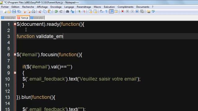 Tutoriel jquery(validation d'un email en ajax) | By NewDzign смотреть онлайн