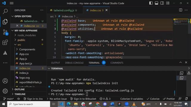 Installing Tailwindcss in React (2023) | Quick and Easy guide. смотреть онлайн