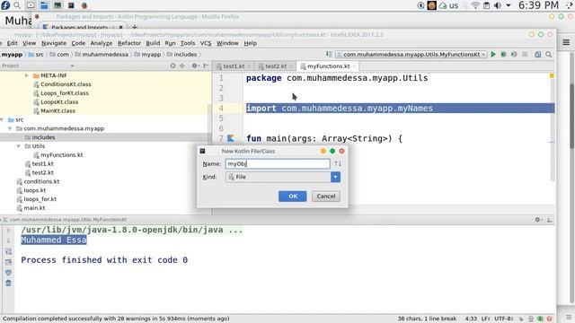 21 Kotlin basics Package declaration & import package смотреть онлайн
