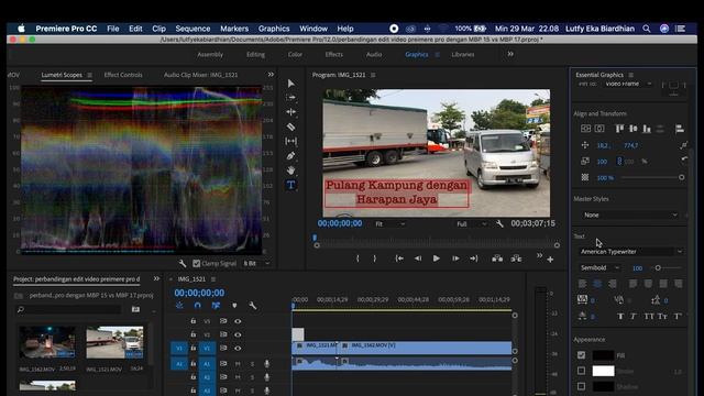 MACBOOKPRO 2015 VS MACBOOKPRO 2017 Untuk Edit Video Premiere Pro смотреть онлайн