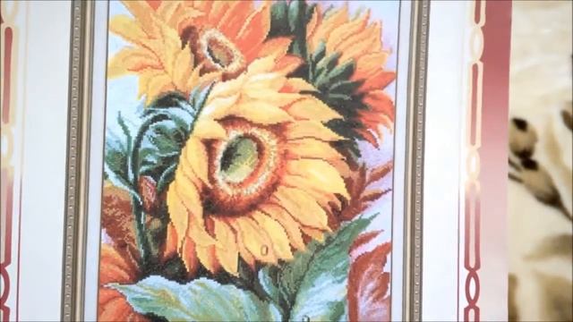 №76 Цветы солнца/Золотое руно/Вышивка крестиком смотреть онлайн