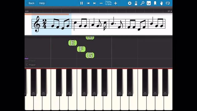Tao Tao Po (Easy piano tutorial with metronome) смотреть онлайн