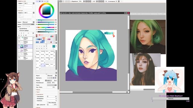 Рисую Дашу Каплан и болтаю смотреть онлайн