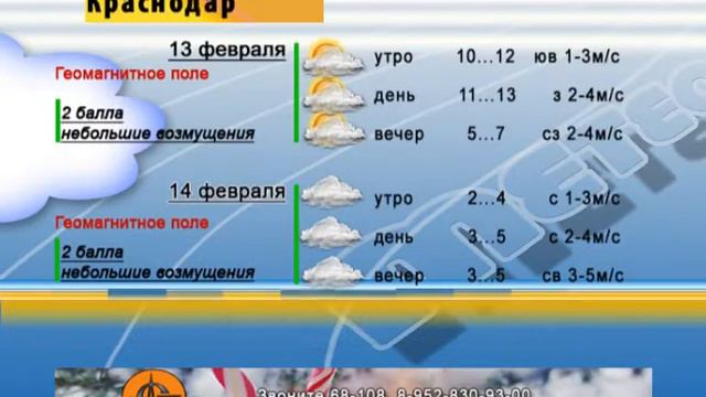 ПОГОДА 13 14 фев Ейск Краснодар Ростов смотреть онлайн