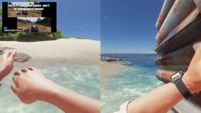Stranded Deep (PC) - local coop splitscreen gameplay (single PC multiplayer) смотреть онлайн