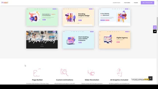 Hazal - A Tech Agency WordPress Theme digital store developer Website Builder смотреть онлайн