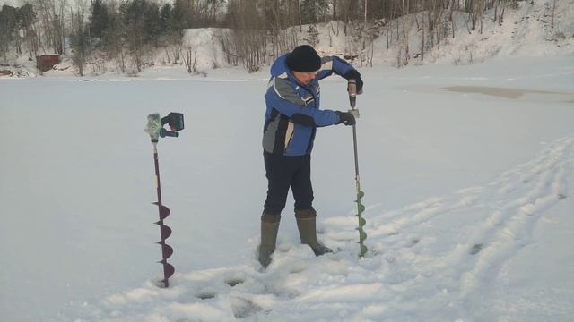 Бюджетный шуруповёрт для ледобура. смотреть онлайн