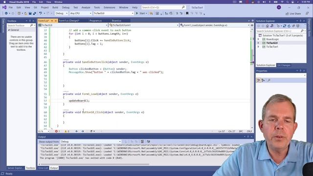 Tic Tac Toe tutorial in C# GUI version in Windows Forms tutorial смотреть онлайн