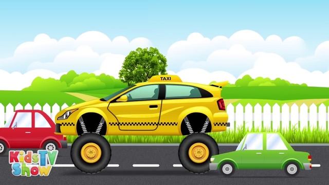 Taxi Monster Trucks Challenge: Taxi Truck vs Taxi Monster Truck - Kids TV Show смотреть онлайн