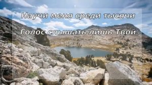 Научи меня среди тысячи , голос слышать лишь Твой..🙏🏞🕊