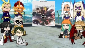MHA | Pro Heroes react to AKATSUKI as Villian League