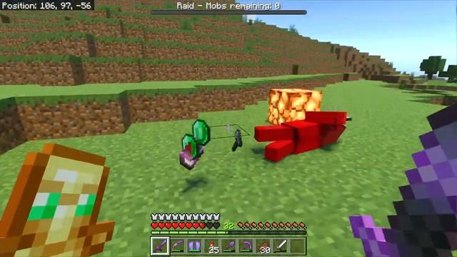 Minecraft Bedrock raid on RTX (Kelly's RTX resource pack). смотреть онлайн